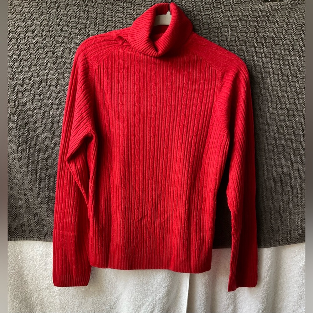 East 5th Vibrant Red Turtleneck Sweater